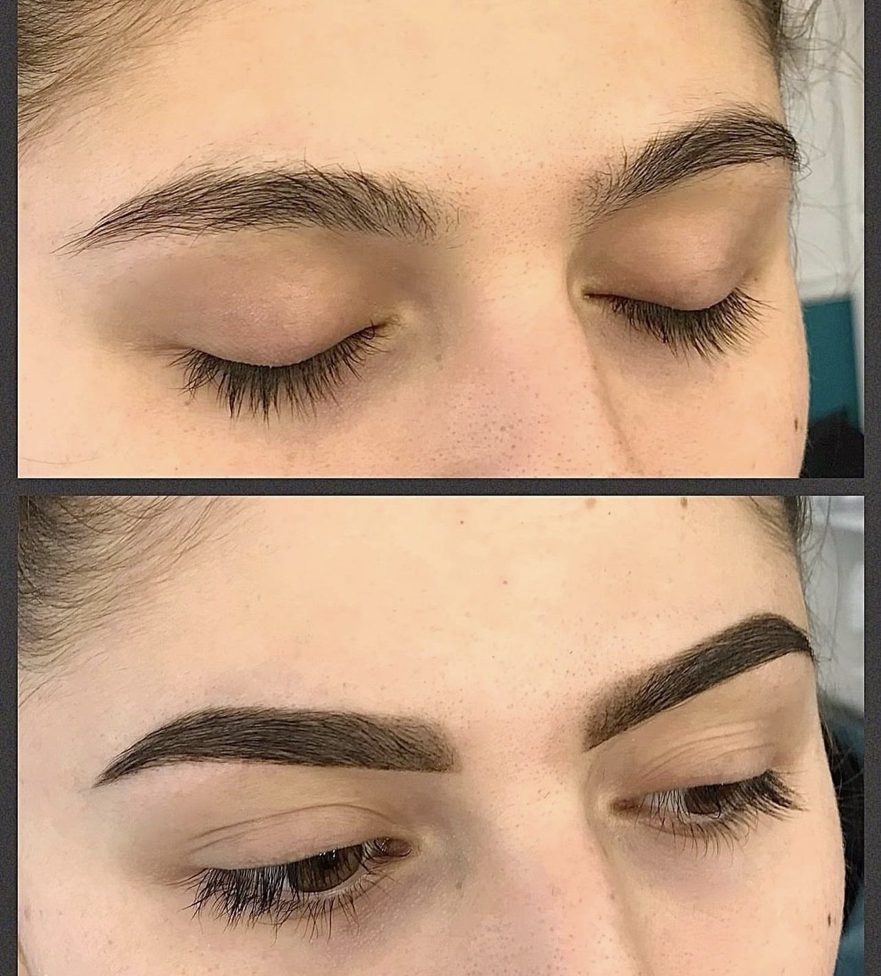 Eyebrow tint with henna / dye + shaping / + hair repair treatment